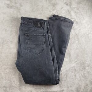 Polo Ralph Lauren Jeans Mens 34x32 Black Stretch Denim Varick Slim Straight Leg